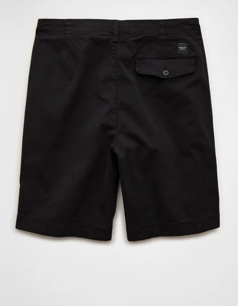 امريكان ايجل شورت بقصة فضفاضة من خامة مرنة باللون الكاكي - 10 بوصة